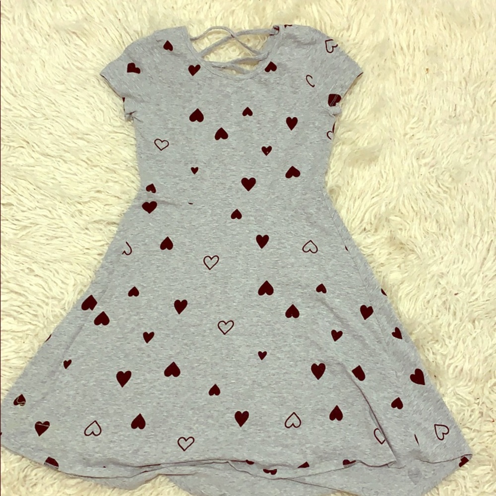 Girls heart summer dress